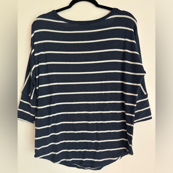 Market and Spruce Doleman Sleeve Striped Knit Top - Picture 7 of 8